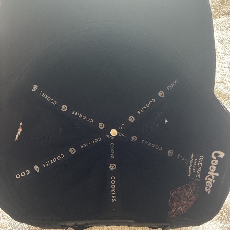 Cookies World On Fire Snapback Hat Black Flame Logo Adjustable Cap Zumiez NWT gallery
