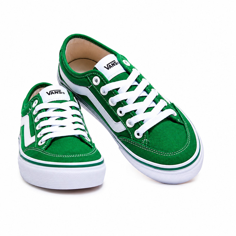 Vans Green White Low Top Sneakers Canvas Skate Shoes Unisex Casual Fashion