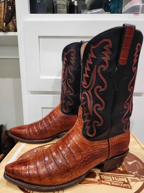 Lucchess Handmade Classics Caiman Ultra Belly Mens Size 12.5E