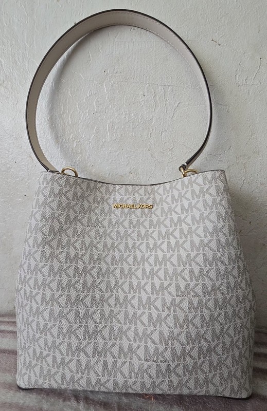 Michael Kors Pratt Medium Signature Logo Shoulder Bag