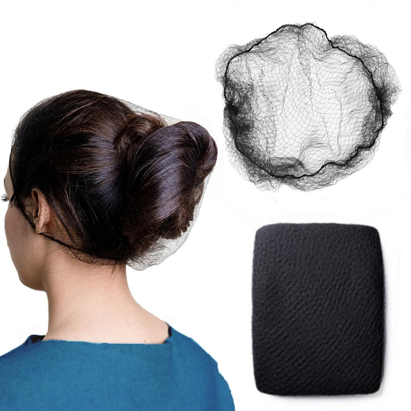 100Pcs Black Hair Net 24" Invisible Hair Nets for Women and Men - Perfect for Ha gallery