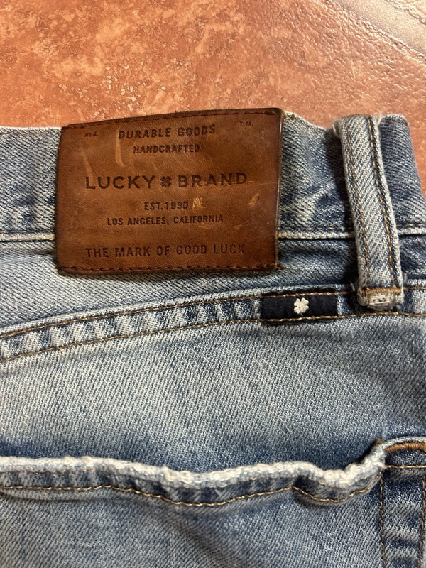 Lucky Brand Men’s Blue Denim Jeans Skinny Slim Fit Low Rise Medium Wash 32 32 gallery