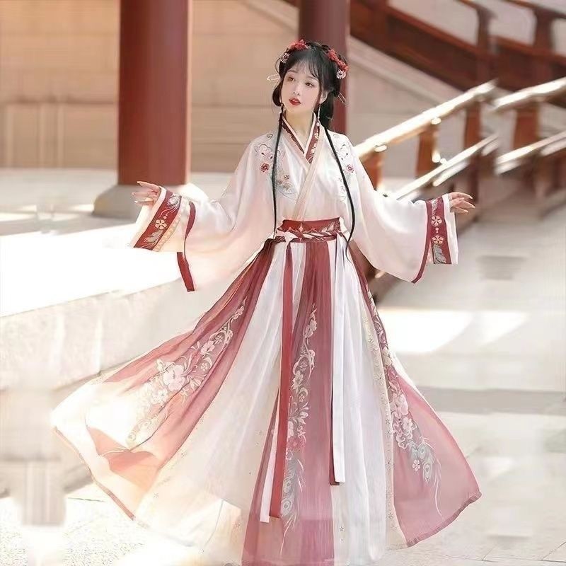 3 Pcs Women Chinese Fairy Hanfu Chest Skirt Ancient Princess Dress Costume
