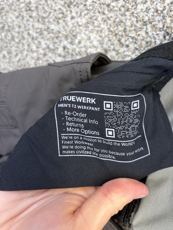 Truewerk T2 Werkpant Pants Mens 30x34 Gray Stretch Cargo Workwear Utility gallery