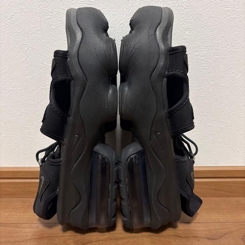 Nike Air Max Koko Sandals Men US 9 Black Platform Thong Used gallery