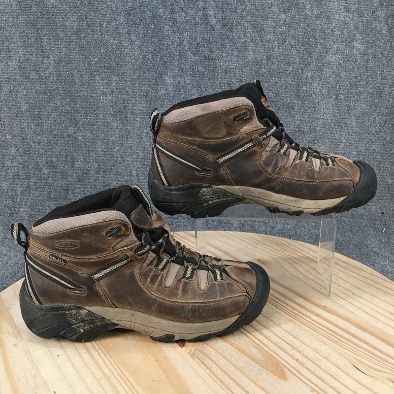 Keen Targhee II Mid Boots Mens 11 M Waterproof Hiking Comfort Ankle Top Brown