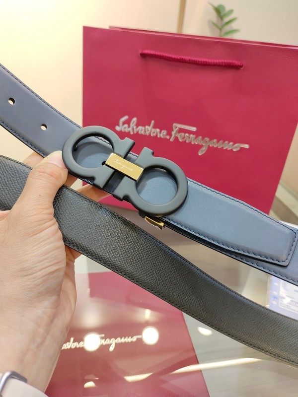 Salvatore Ferragamo Gancini Men's Reversible Leather Belt gallery