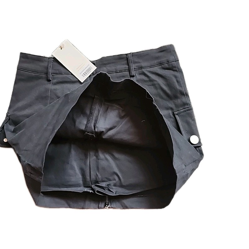 Choosy Black Zip Button Skort Sexy Biker Grunge Hipster Size XS. New With Tags gallery