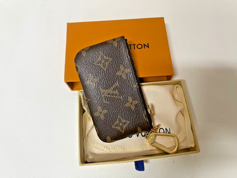 Authentic Louis Vuitton Monogram Key Pouch Pochette Cles Coin Purse gallery