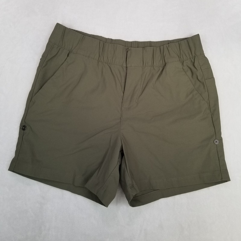 Columbia Women’s Olive Green Hiking Shorts Size Medium Pockets Outdoor Casual