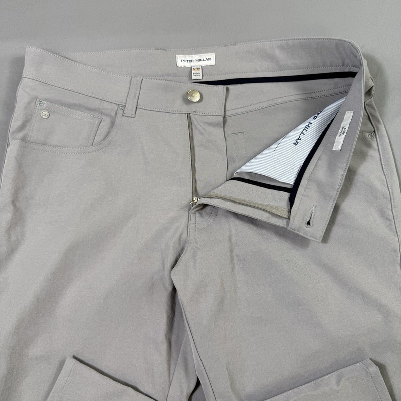 Peter Millar EB66 Performance Five-Pocket Pants Mens 30x32 Gale Golf ME0EB66FB gallery