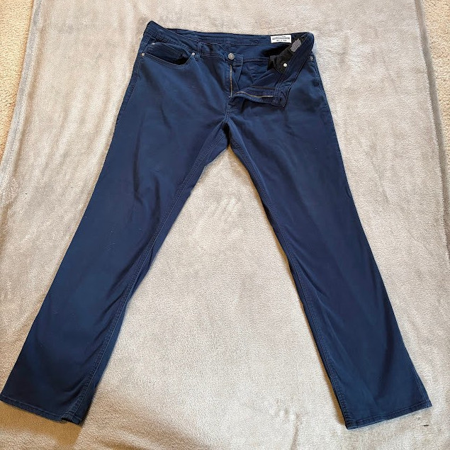 Buffalo David Bitton Men’s Jeans Archer Slim Stretch 40×34 Navy Blue