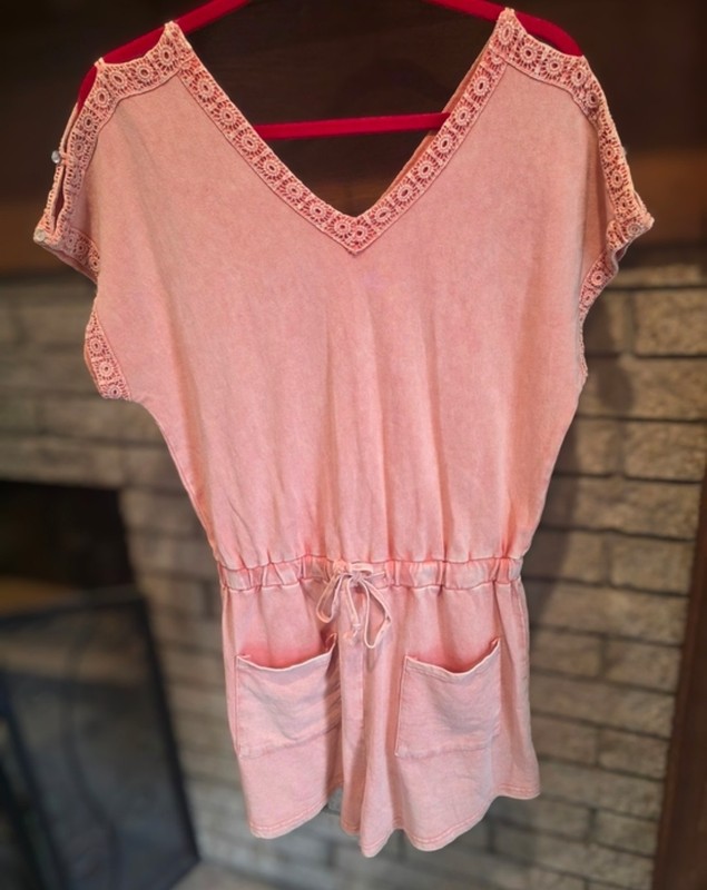 Easel Peach Romper gallery