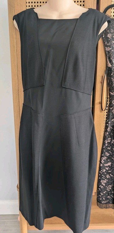 Hugo Boss Black Classic Business Professional Midi Dress Size 6