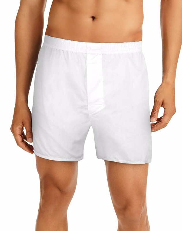 Hanes® Men's ComfortBlend Woven Boxers 4-Pack " TAGLESS " MBBXD4 gallery