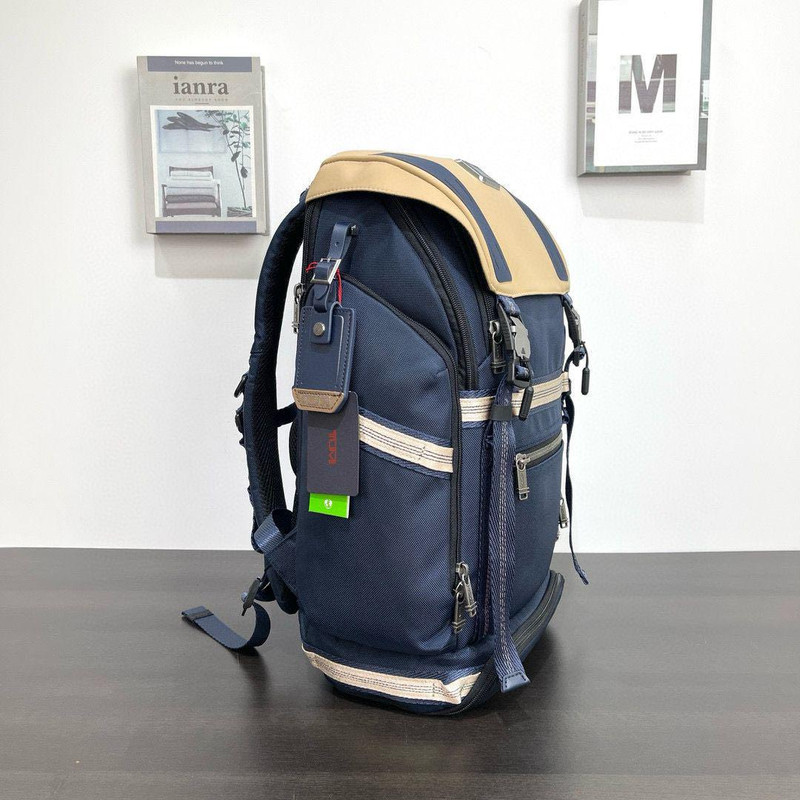 Tumi Alpha Bravo Expedition Flap Backpack Navy 232719 gallery
