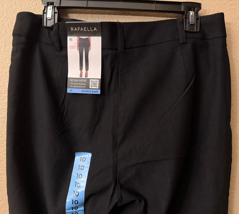 NWT Women’s Rafaella Black Stretch Pants – Size 10 gallery