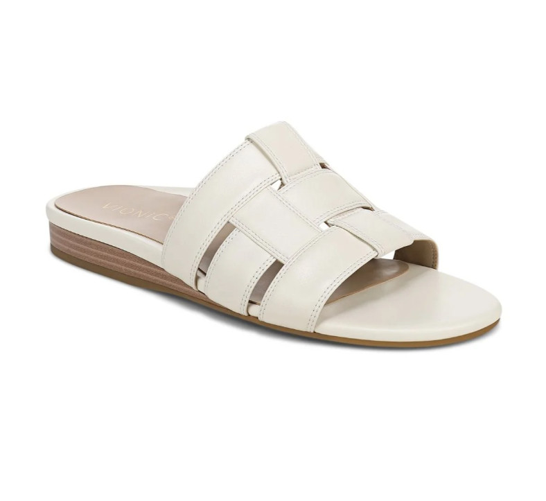 Vionic Glendora Slide Sandal Women’s Leather Orthotic Comfort Arch Support
