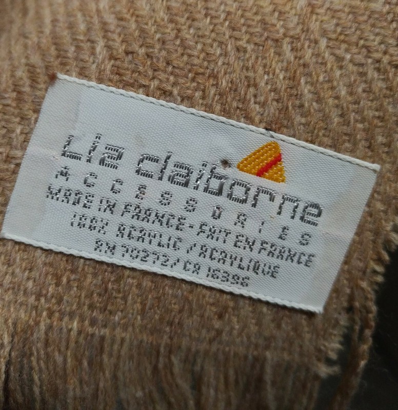 Vintage 90s Liz Claiborne Floral Scarf 75"x22" Rectangular Retro Made in France gallery