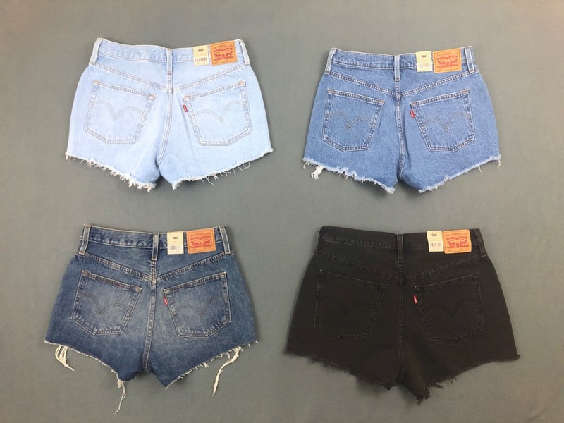 NWT Women’s Levi’s 501 Denim High Rise Cut Off Shorts - U Pick Color + Size gallery