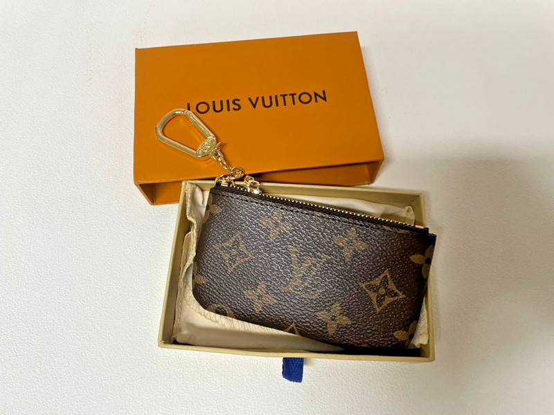 Authentic Louis Vuitton Monogram Key Pouch Pochette Cles Coin Purse gallery