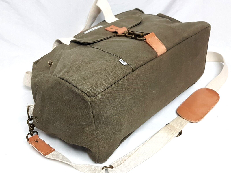 BIRDLING OVERNIGHTER MOSS CANVAS DUFFLE WEEKENDER TRAVEL BAG gallery